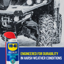 WD-40 Specialist white lithium grease spray can with red straw nozzle