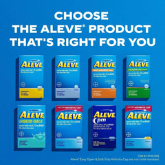 Aleve Pain Relief Caplets with Naproxen Sodium, Easy Open Arthritis Cap, 90 Count