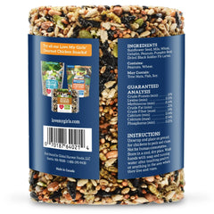 Love My Girls Peck 'N Roll Boredom Buster for Chickens, 2.5 lb. Seed Log, 1-Pack