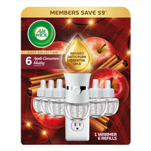 Air Wick scented oil warmer set with six Apple Cinnamon Medley refills in festive packaging