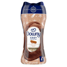 Downy Cozy laundry scent booster beads bottle front, Chai Latte scent, 7.8 oz