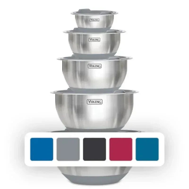 Viking 10-Piece Stainless Steel Mixing, Prep and Serving Bowl Set