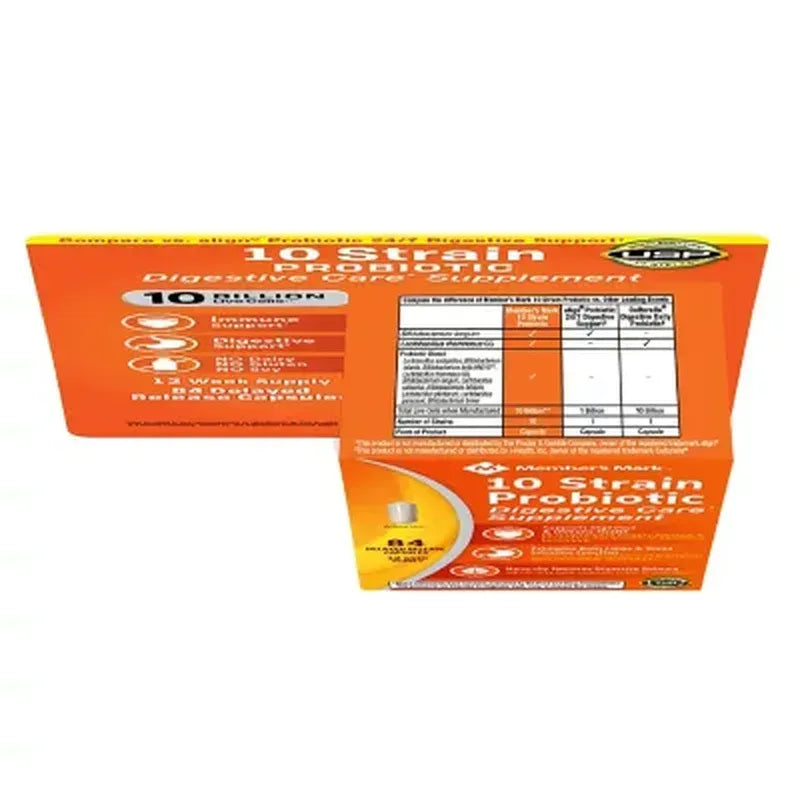 Member'S Mark 10-Strain Probiotic Digestive Care Supplement Capsules (84 Ct.)