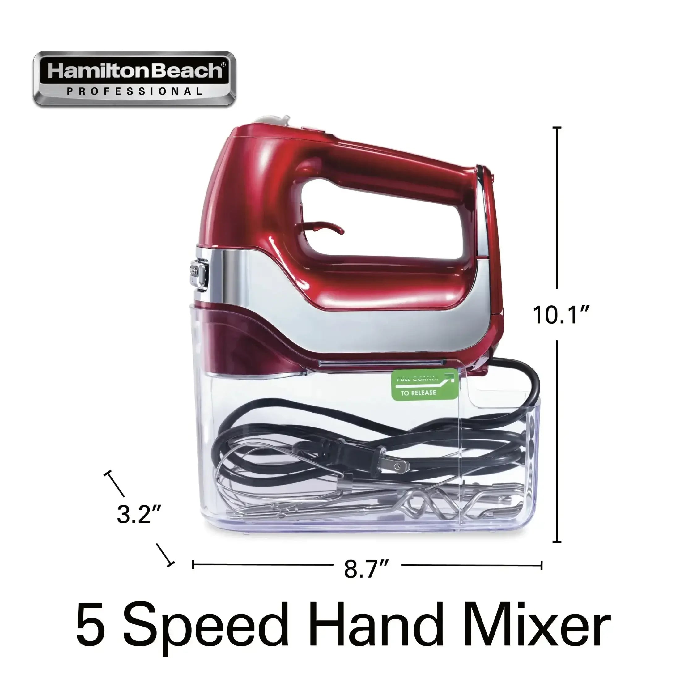 Hamilton Beach Professional 5-Speed Electric Hand Mixer with Slow Start & QuickBurst Technology, Mixer for Kitchen - USA MEGA SHOP