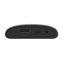 Roku Express streaming media player ports side with HDMI and reset labels