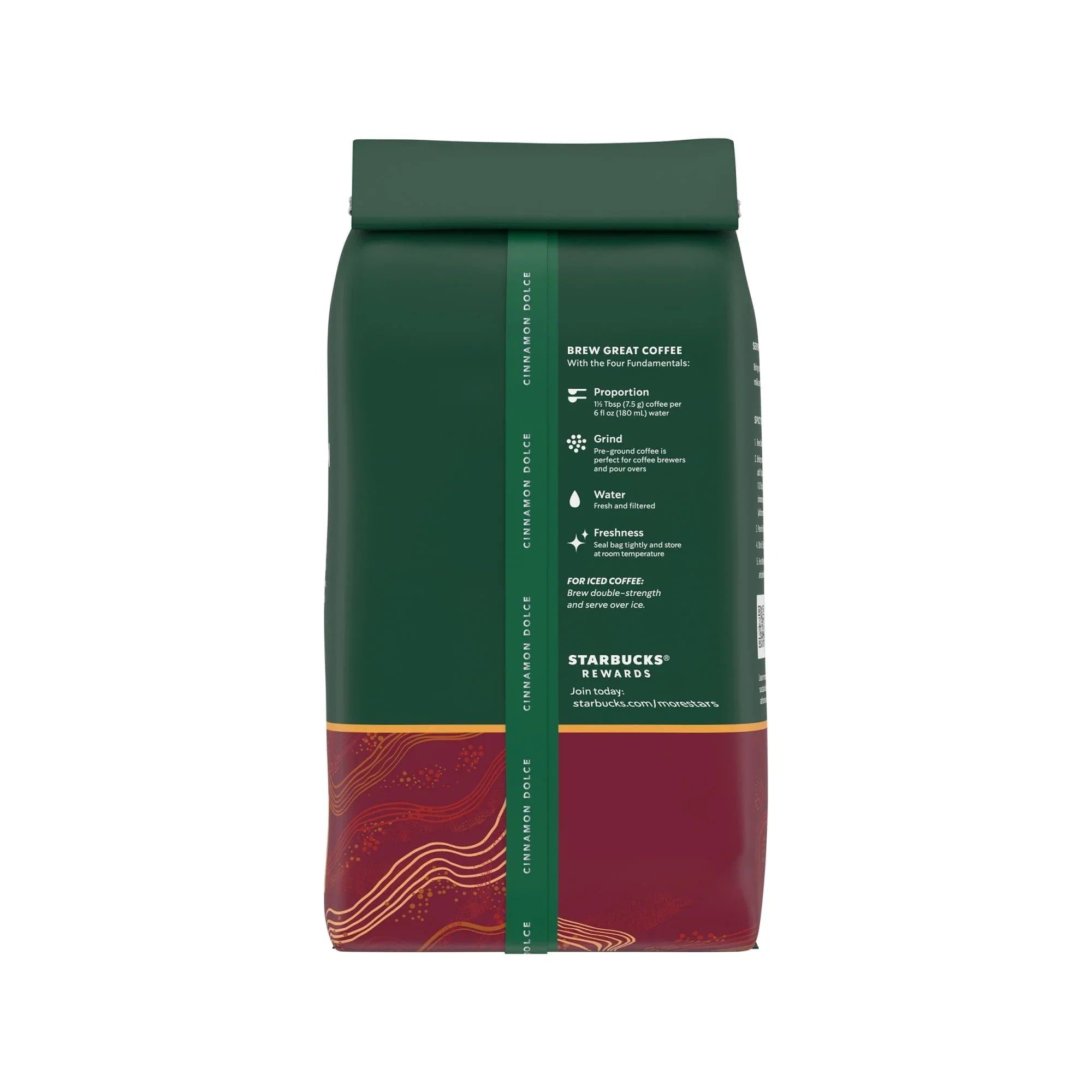 Starbucks Cinnamon Dolce, Ground Coffee, Flavored Hot or Iced Coffee, 11 oz - USA MEGA SHOP