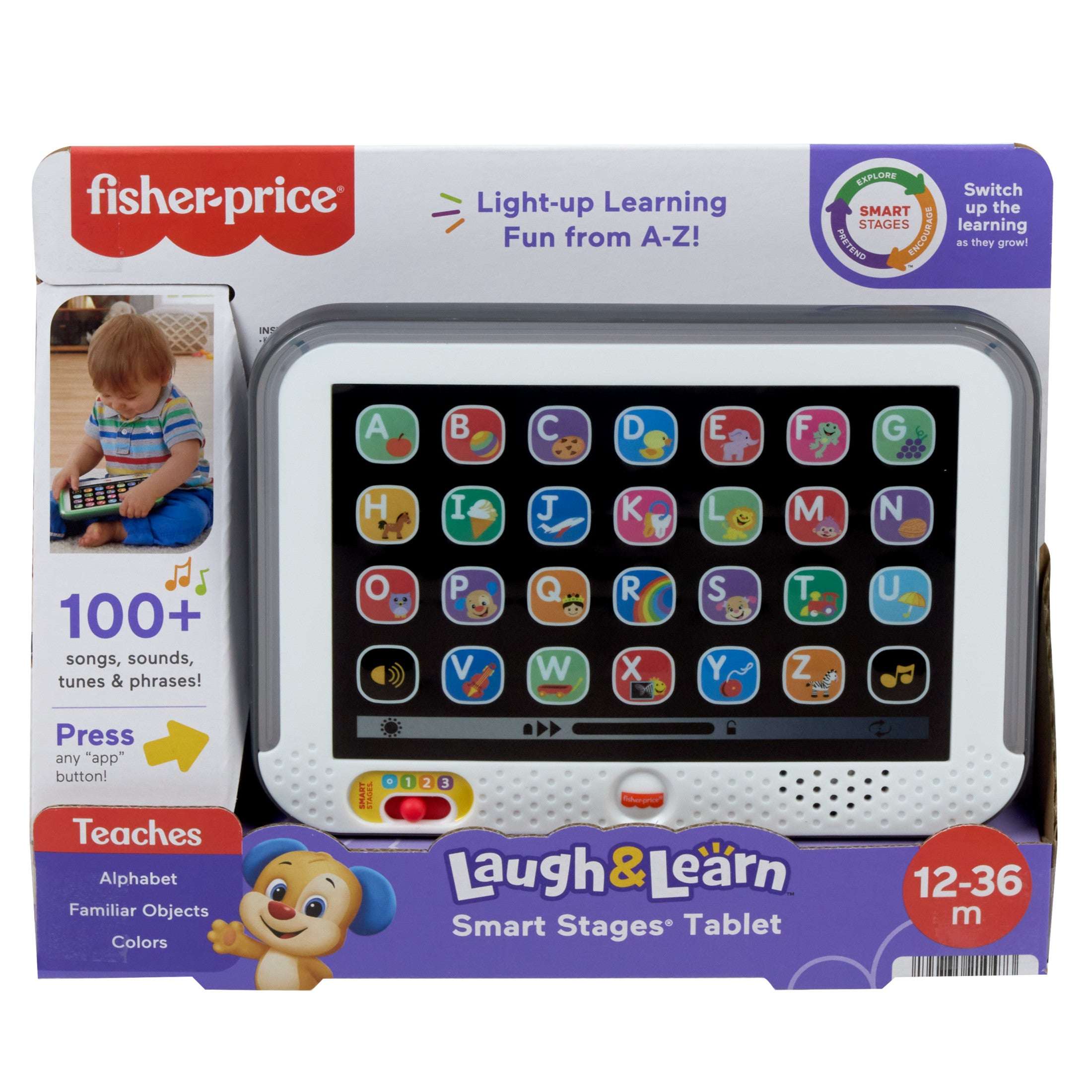 Fisher-Price Laugh & Learn Smart Stages Tablet Toddler Electronic Musical Learning Toy