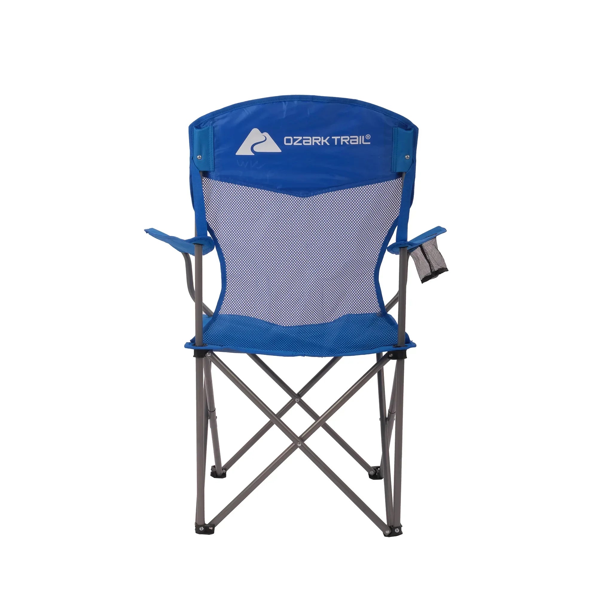Ozark Trail Basic Mesh Chair Blue, Adult, 32.28in x 20.28in x 37.60in