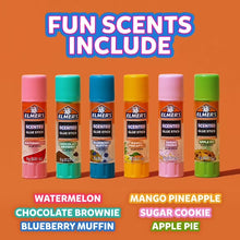 Elmer’s scented glue sticks, assorted Fun Scents varieties in rainbow lineup