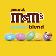 Pastel blend peanut M&M's candy bag with multicolor egg pieces.