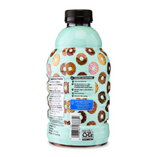 Cold brew coffee concentrate bottle, back label with barcode and serving information