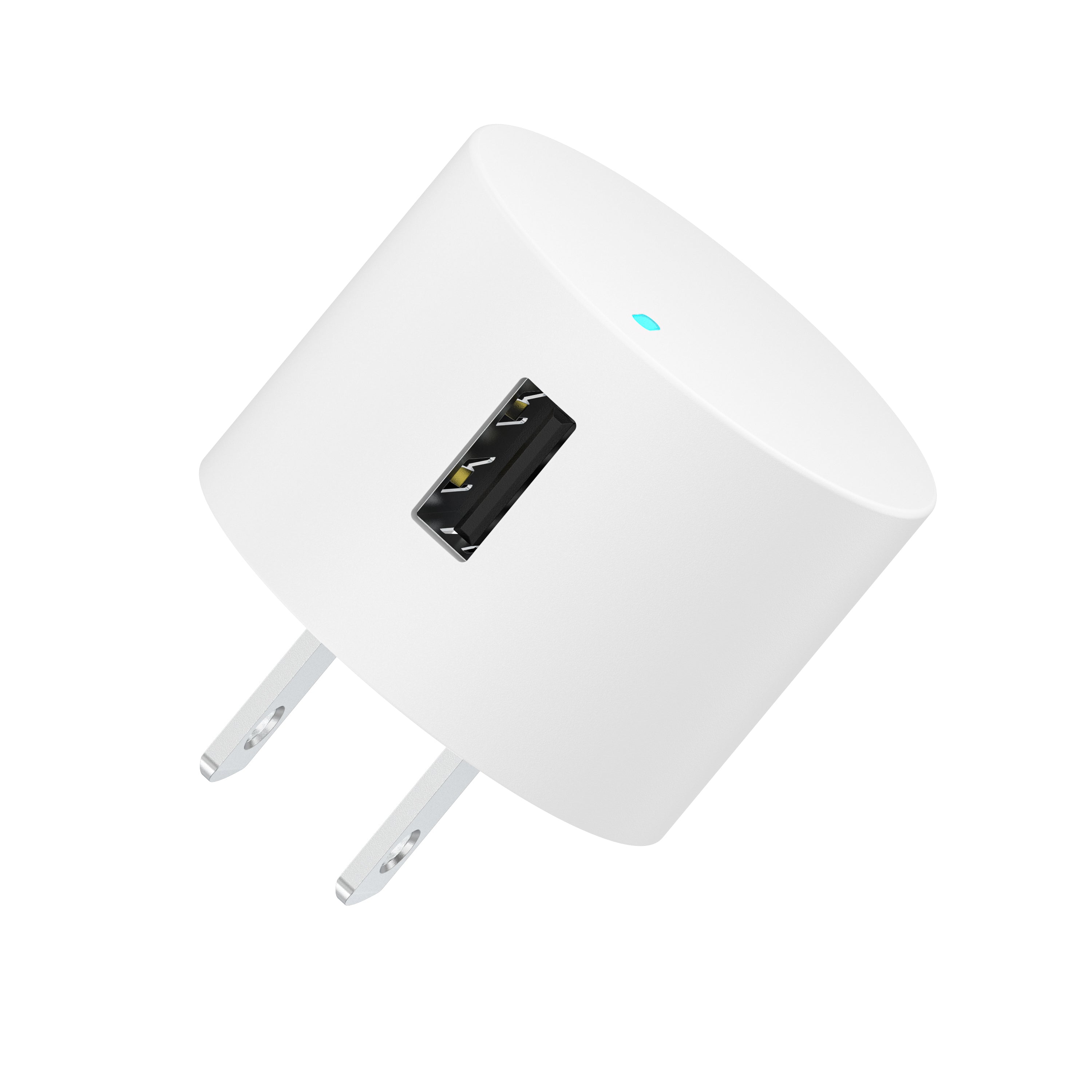 onn 12W Single USB-A Port Wall Charger with 3ft USB-C to USB Cable, Foldable Plug, White - Compatible with iPhone 17/16/15 Series, Samsung Galaxy, Google Pixel, and more