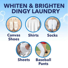 Laundry whitener stain remover for whitening canvas shoes, shirts, and socks