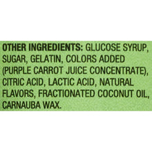 Multivitamin gummies ingredient panel with “Other ingredients” list on label