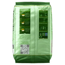 Green basmati rice bag with cooking instructions and four-step serving process