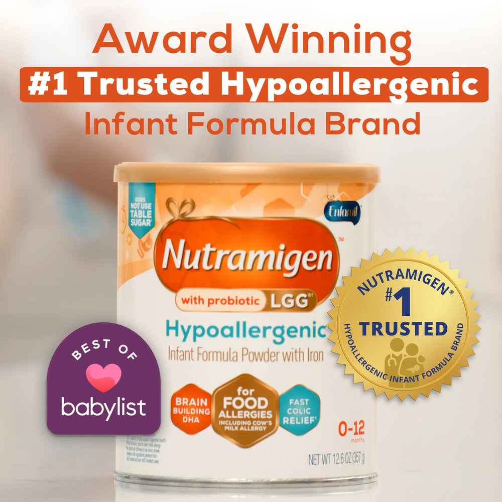 Nutramigen with Probiotic LGG Hypoallergenic Powder Baby Formula, 12.6 oz Can - USA MEGA SHOP