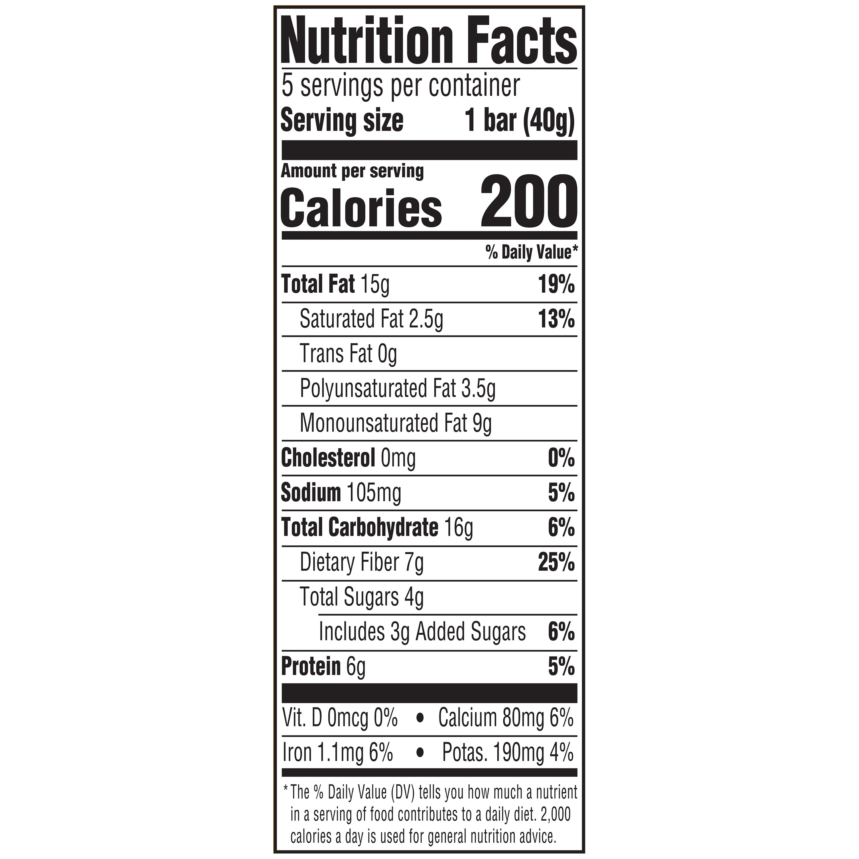 bettergoods Caramel Almond & Sea Salt Nut Bars, 1.4 oz, 5 Count
