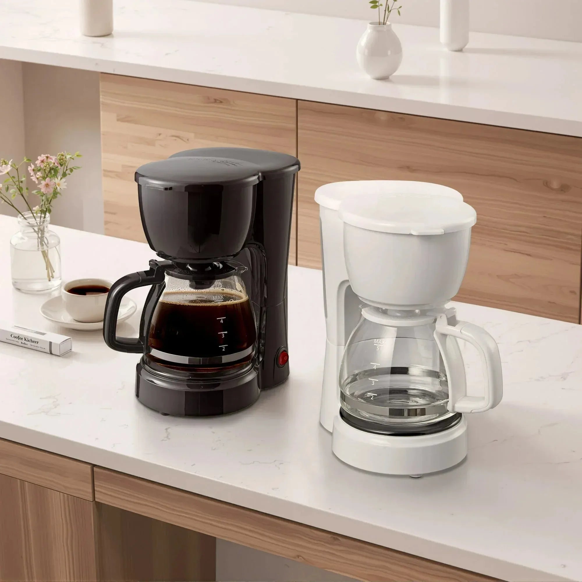 Mainstays 5-Cup Drip Coffee Maker Black, New - USA MEGA SHOP