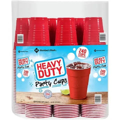 Member'S Mark Heavy-Duty Red Cups (18 Oz., 240 Ct.)