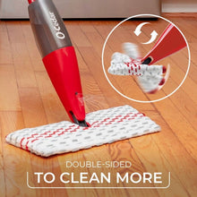 O-Cedar ProMist MAX microfiber spray mop with white-and-red double-sided pad
