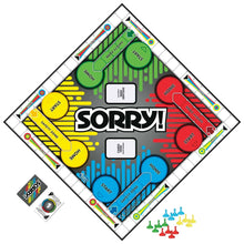Sorry! game board with Start, Home, and colored lanes plus pawn spaces