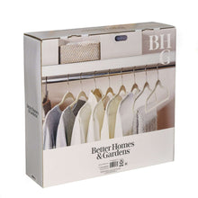 Retail box for non-slip velvet adult clothing hangers, beige, 30-pack