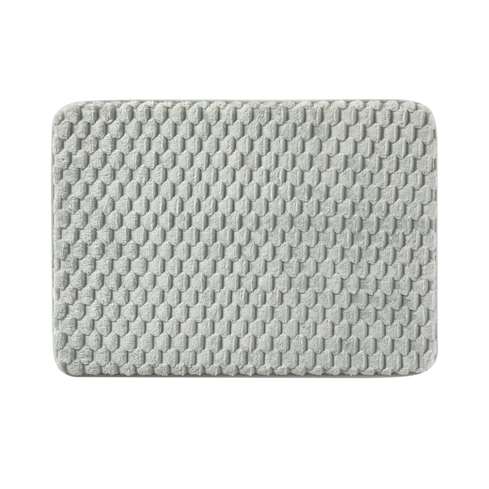 Mainstays Brown Bag 2pc Tile Bubble Bath Rug Set