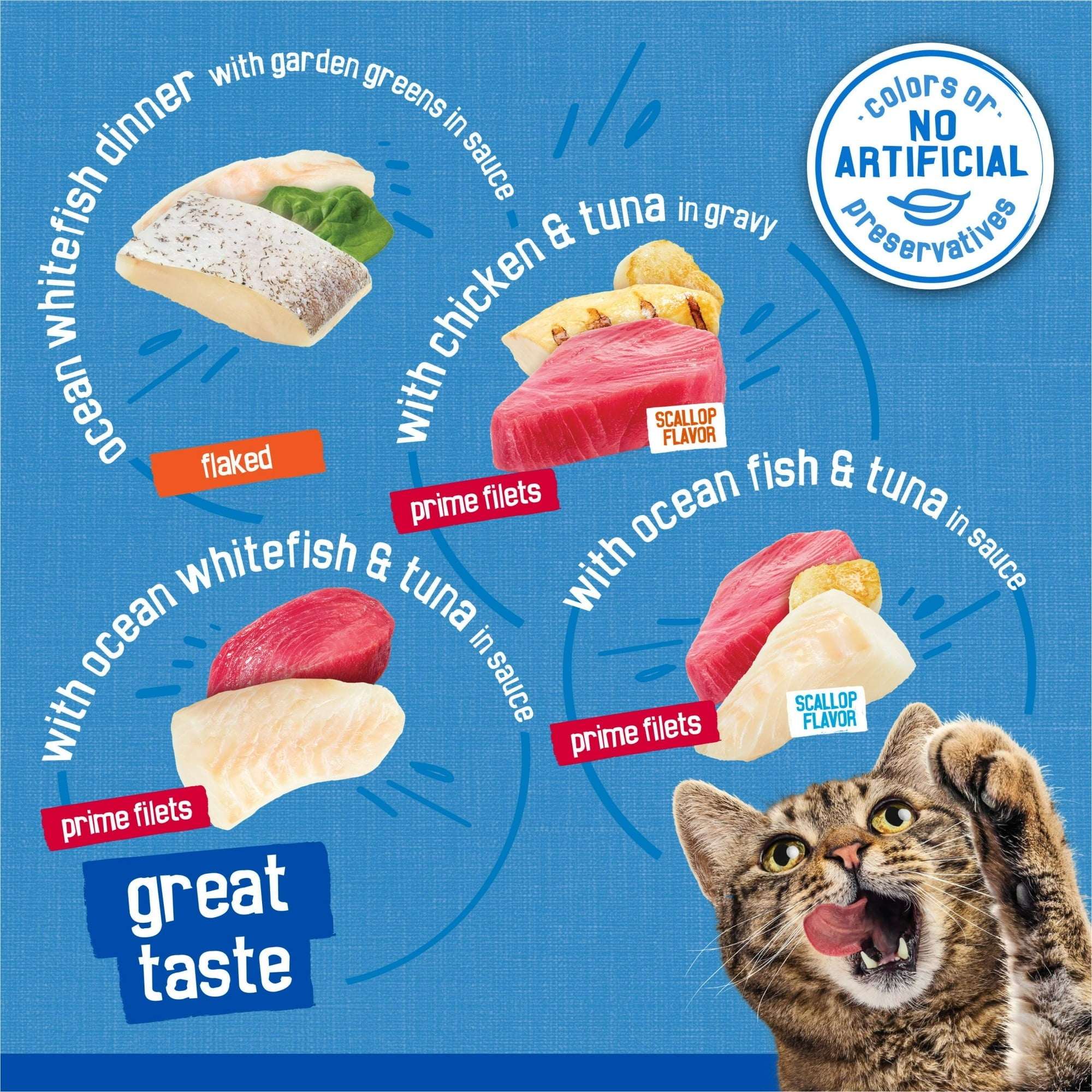 Purina Friskies Ocean Of Delight Gravy Variety Pack, Wet Cat Food, 5.5 oz Cans