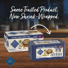 Wet dog food variety pack box and can, 6-count stew variety