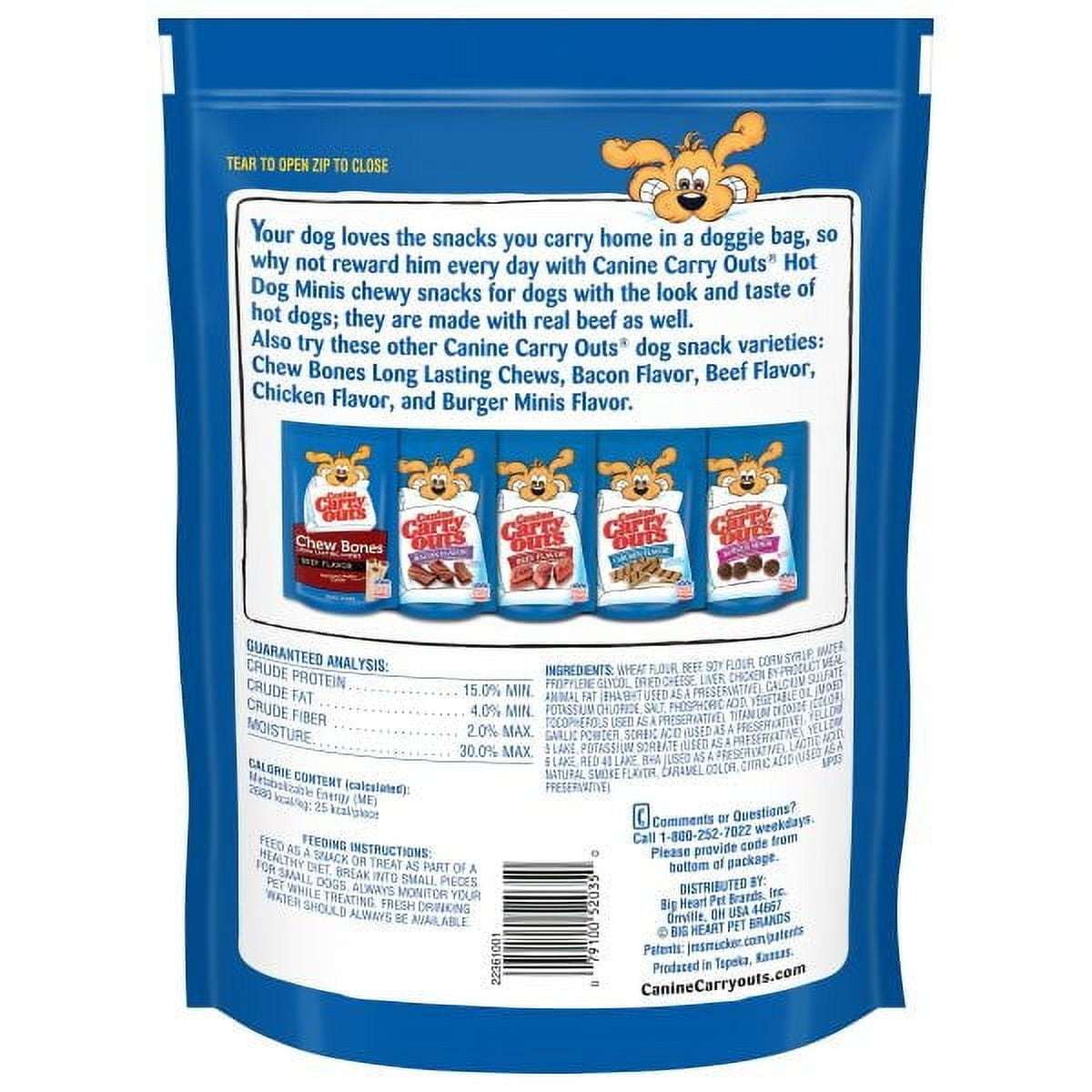 Canine Carry Outs Hot Dog Minis Dog Treats, 22.5oz Bag