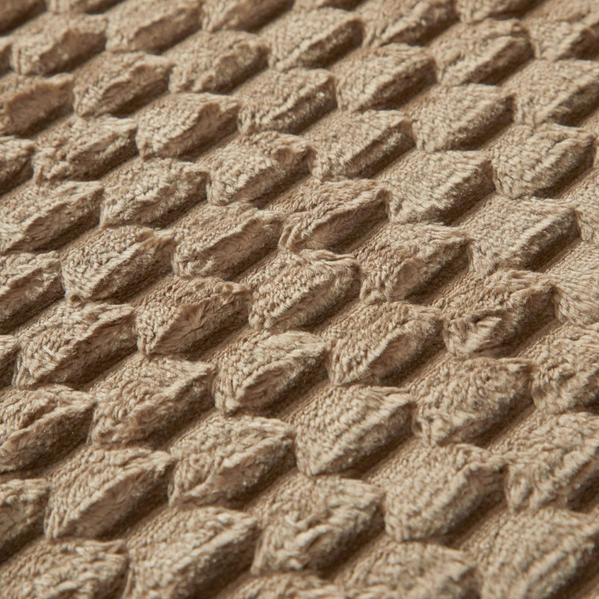 Mainstays Brown Bag 2pc Tile Bubble Bath Rug Set
