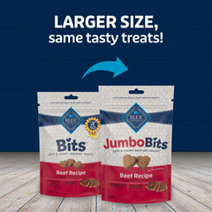 Blue Buffalo Jumbo Bits Beef Recipe, Soft & Chewy Natural Dog Treats, 11 oz. Bag
