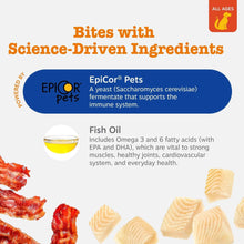 Training bites science-driven ingredients panel featuring EpiCor Pets and fish oil