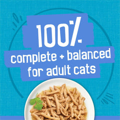Purina Friskies Shreds, Whitefish and Sardines in Sauce, Wet Cat Food, 5.5 oz Can