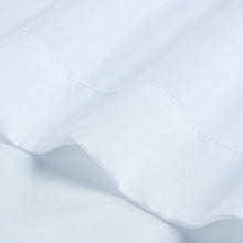 White microfiber bed sheet fabric close-up with soft weave texture