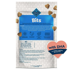 (4 pack) Blue Buffalo Bits Soft Dog Treats for Training, Enhanced with DHA, 4-oz. Bag