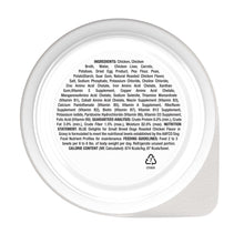 Blue Buffalo Delights wet dog food cup back with ingredient and nutrition label