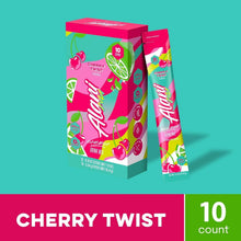 Cherry twist energy drink mix box with single stick pack, 10 count