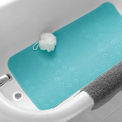 (4 pack) Mainstays 17" x 36" Cushioned Foam Bathtub Mat with Suction Cups