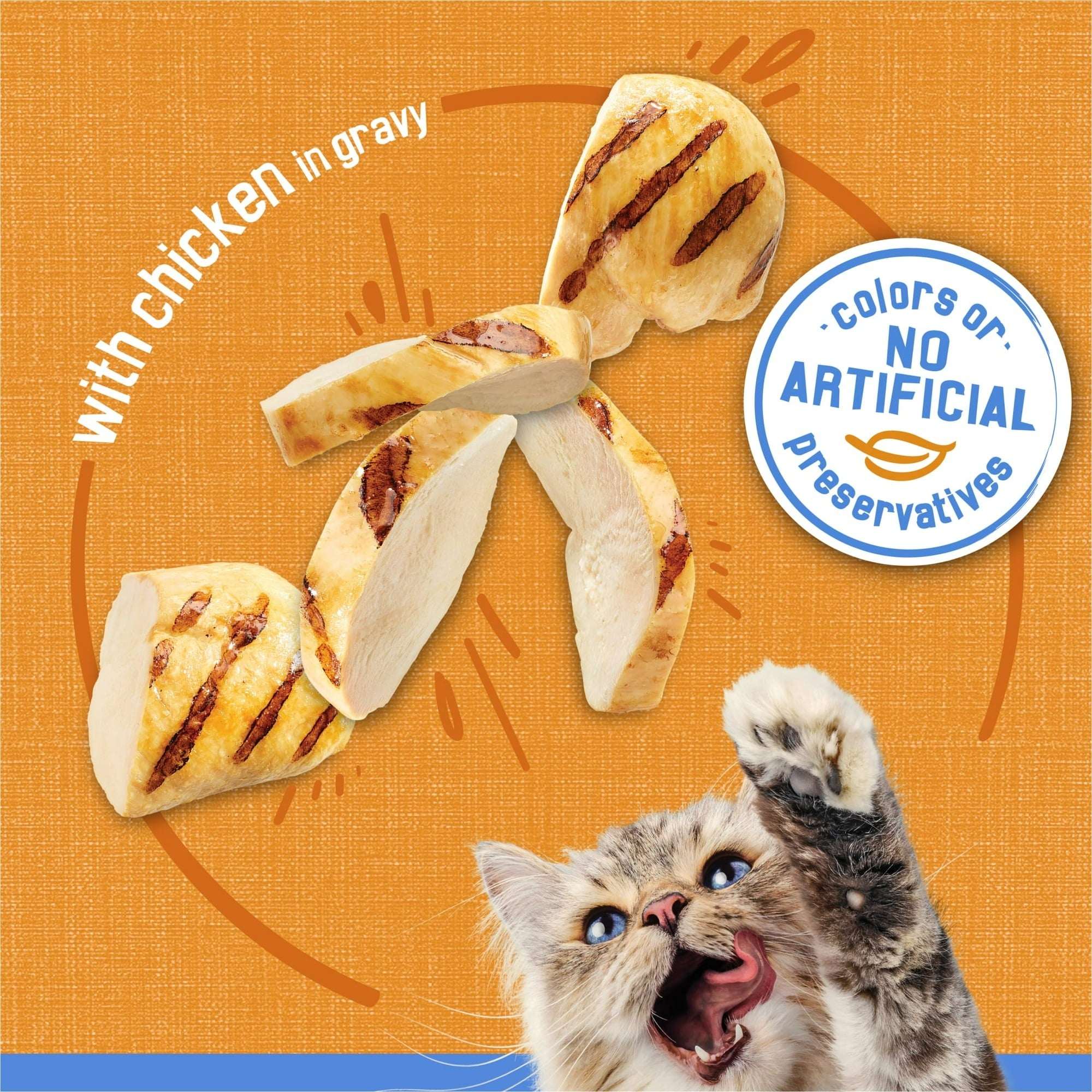Purina Friskies Shreds, Chicken in Gravy, Wet Cat Food, 5.5 oz Can