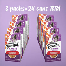 Beneful Kitchen Creations 8-pack wet dog food, beef and garden veggies in sauce