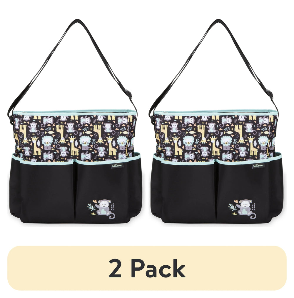 Baby Boom Monkey Print Tote Diaper Bag, Zip Top, Unisex, Infant, Toddler - USA MEGA SHOP