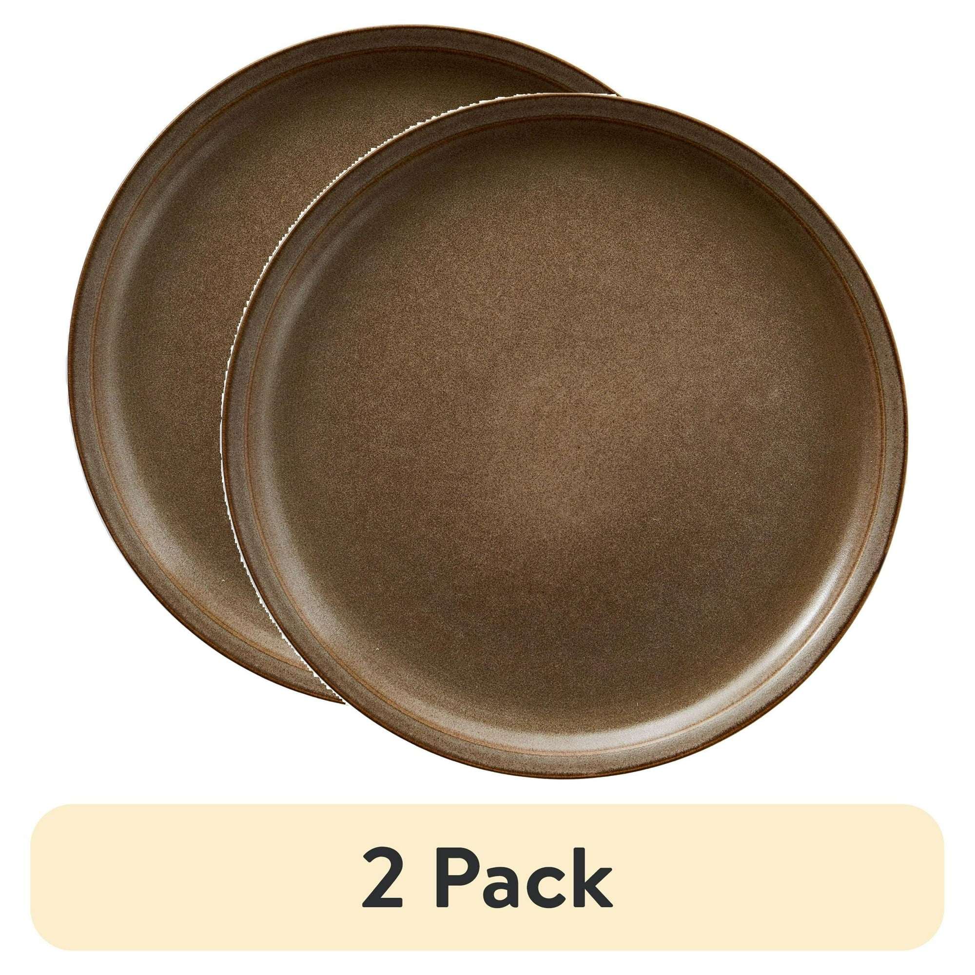 Better Homes and Gardens Banks Brown 10.25-Inch Stoneware Dinner Plate