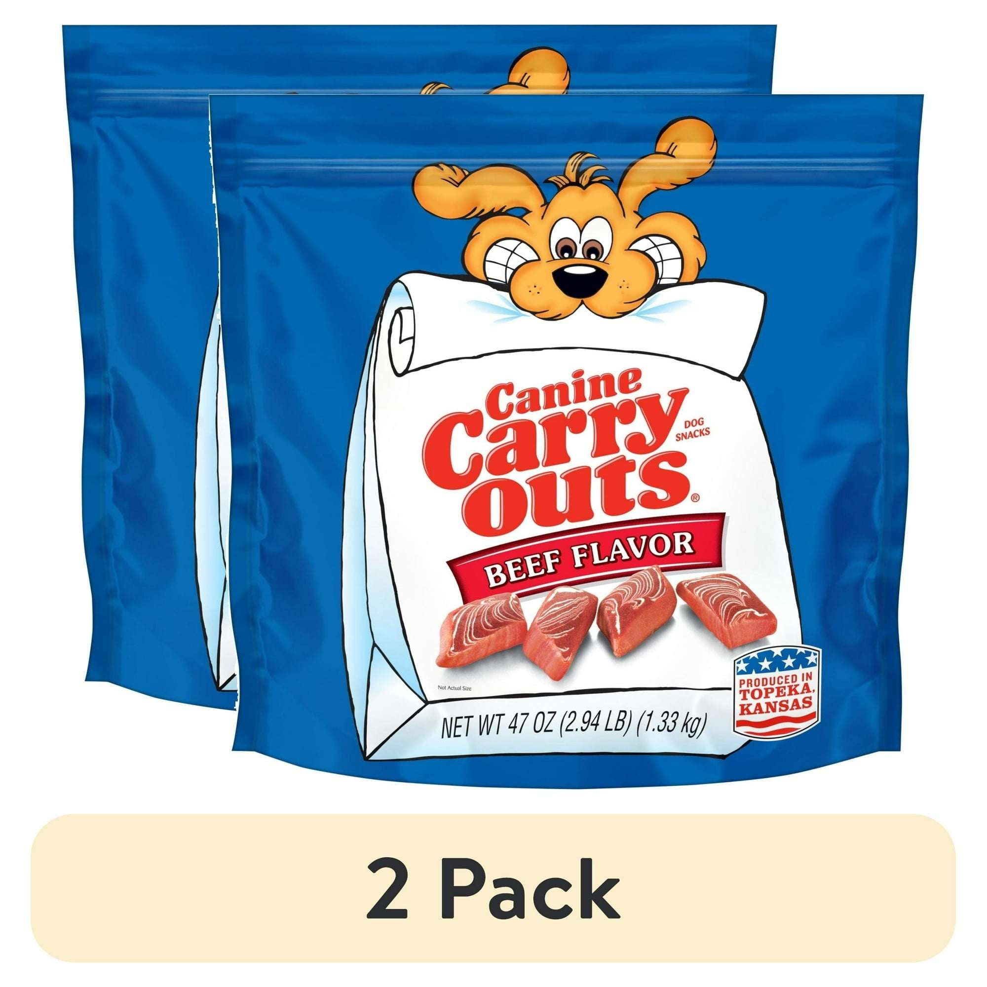 Canine Carry Outs Beef Flavor Dog Treats