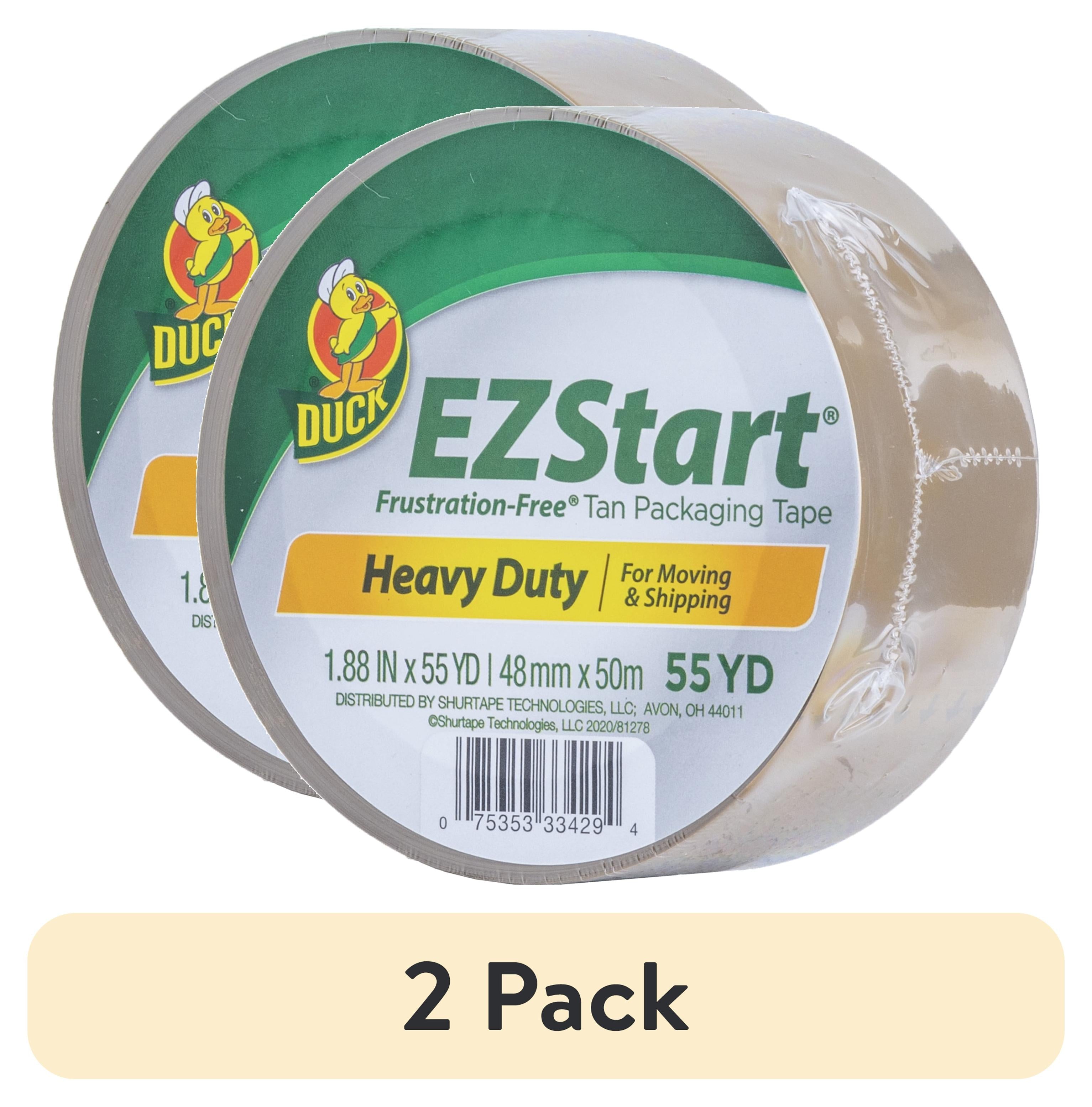 Duck EZ Start Packaging Tape, 1.88 in. x 55 yd., Tan