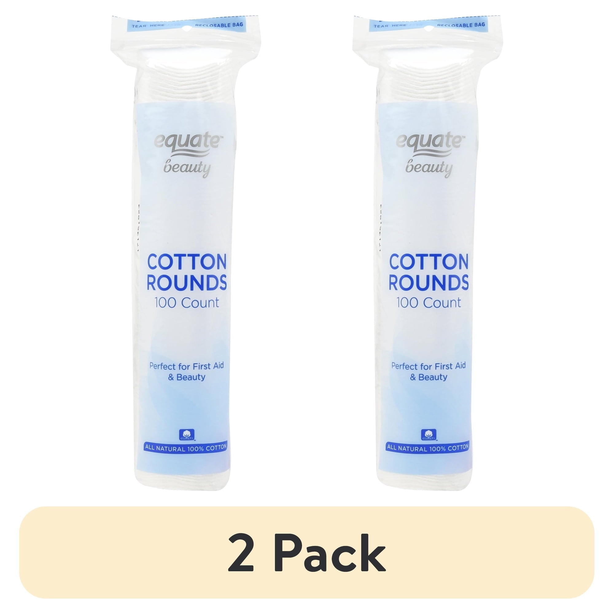 Equate Beauty Cotton Rounds, 100 Count