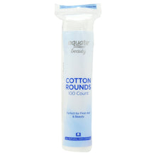 Equate Beauty cotton rounds 100-count pack, bottle-style package front view.