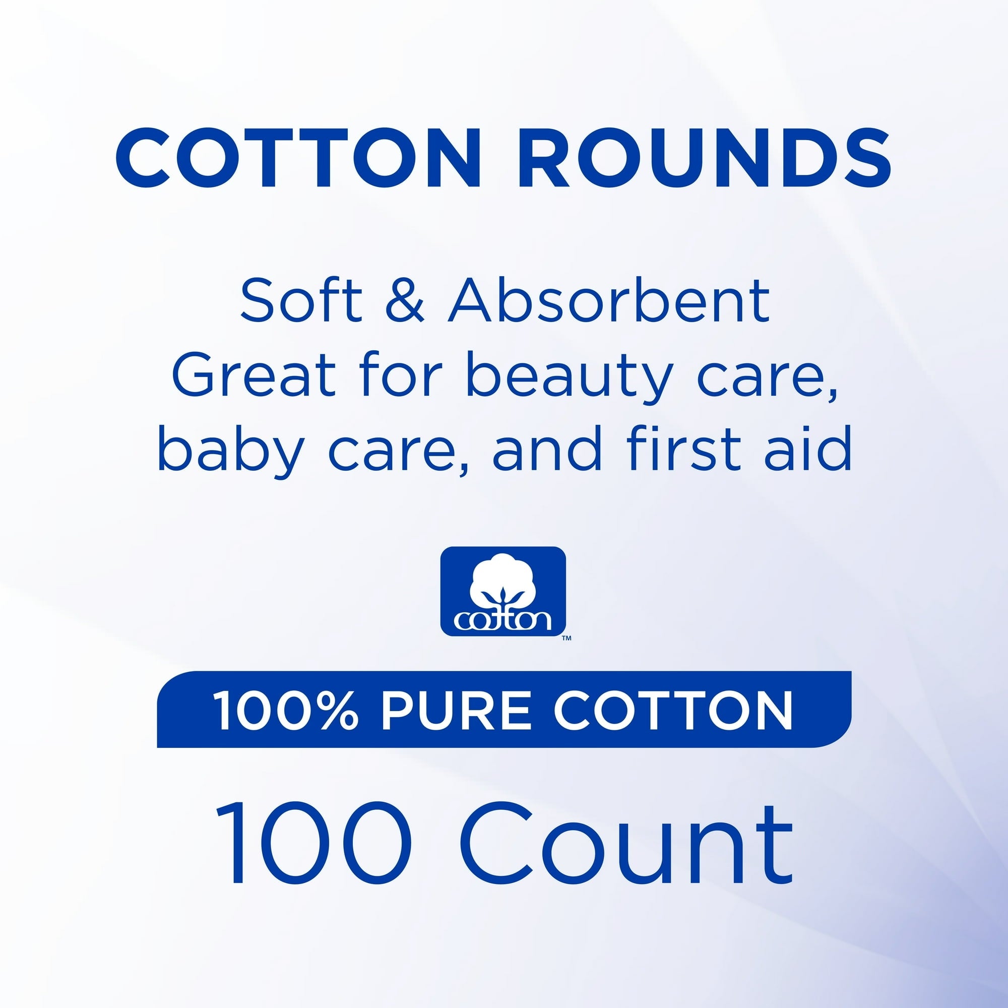 Equate Beauty Cotton Rounds, 100 Count