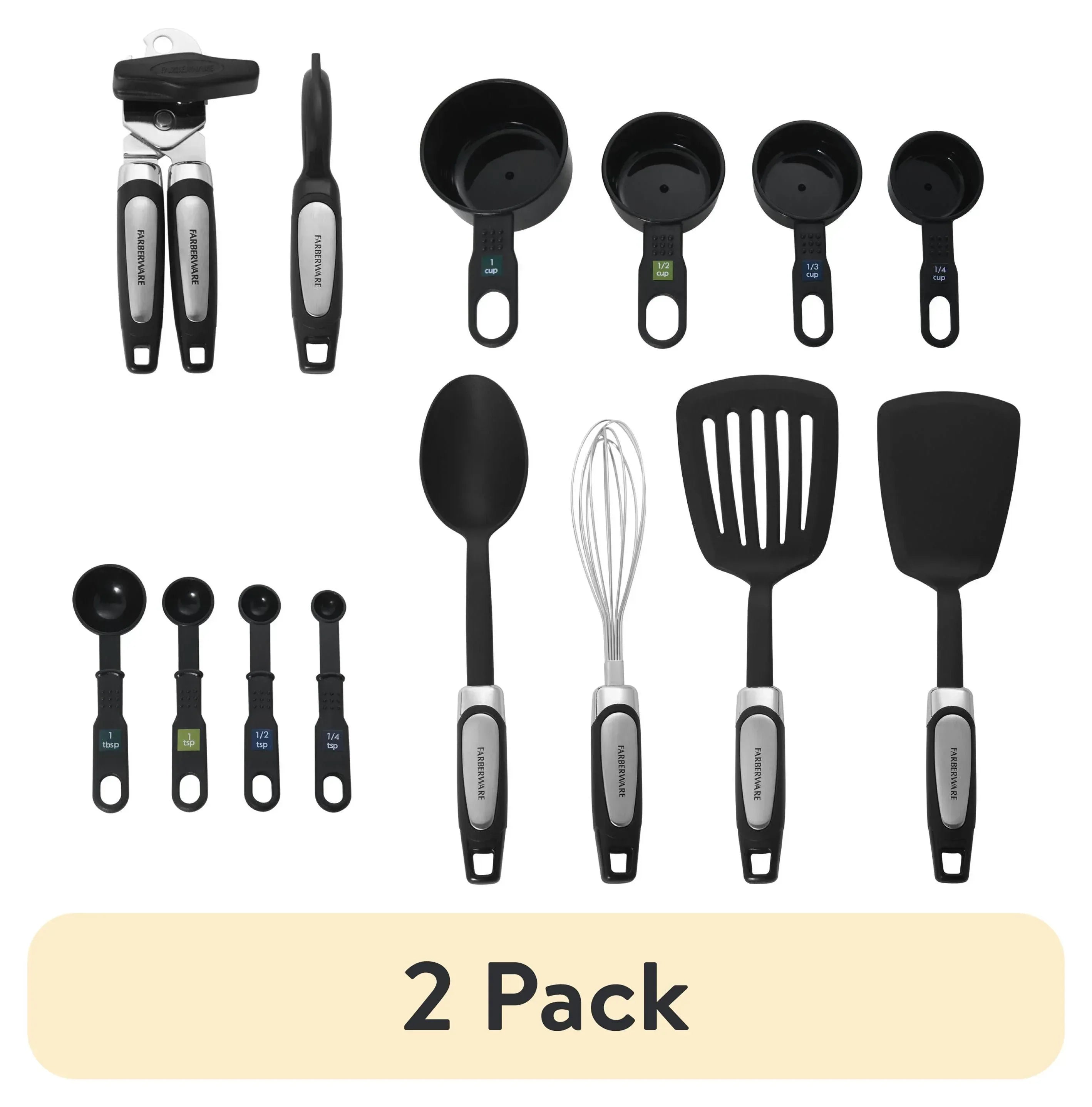 Farberware Professional 14-Piece Kitchen Tool and Gadget Kitchen Utensil Set in Black