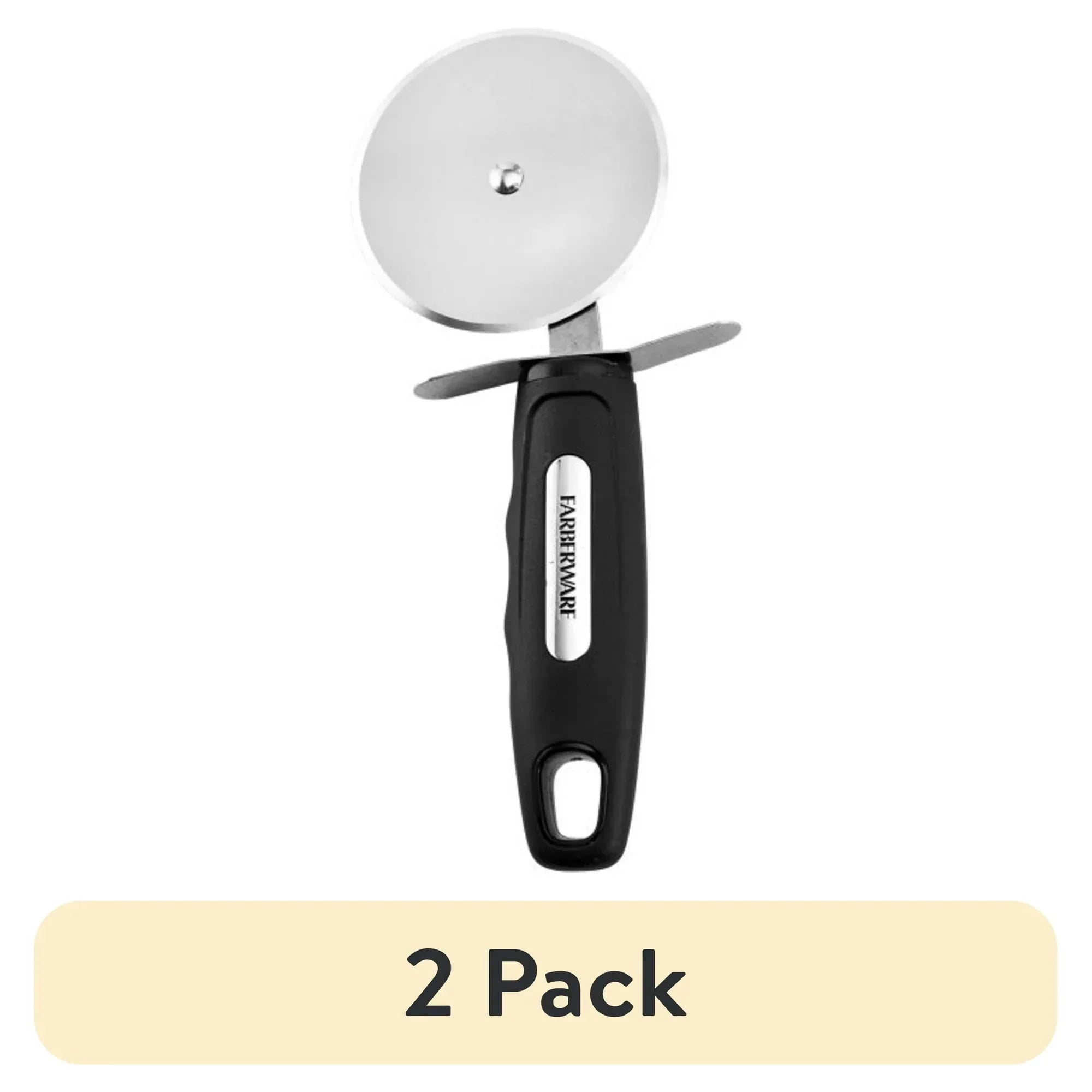 Farberware Professional Stainless Steel Pizza Cutter with Black Handle